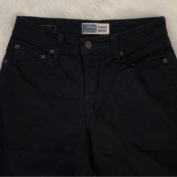 Levi’s Signature At Waist Bootcut Black Women's Jeans - Picture 4 of 11